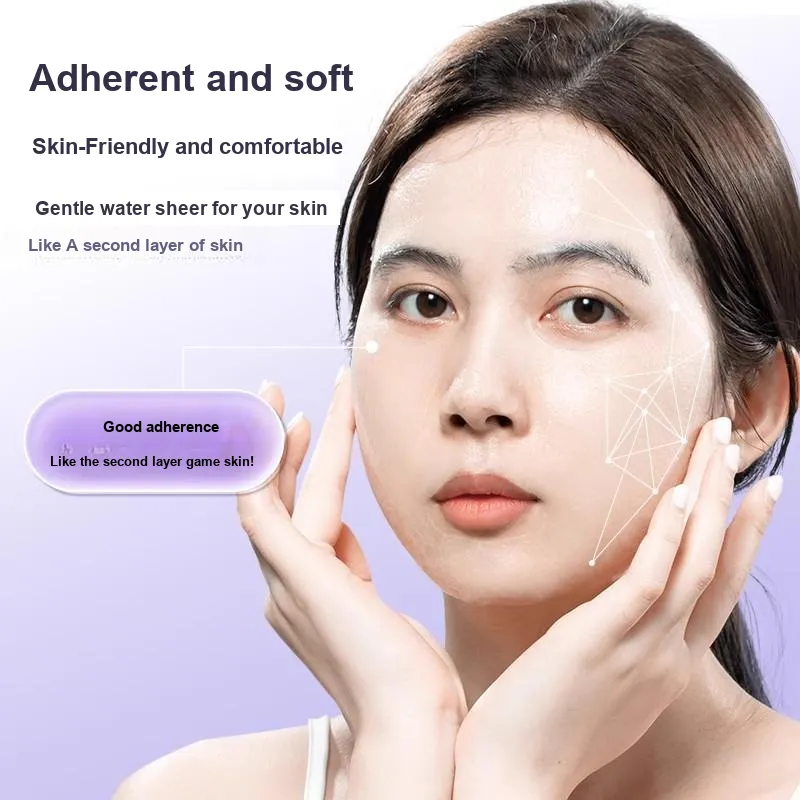 NILIYA 384 Silk Facial Mask Sheets Non Compressive Wet Therapy Special 10 Pcs/1 Bag-3