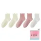 Pink 2, Apricot 2, White 1[Cuffed Slouch Socks]