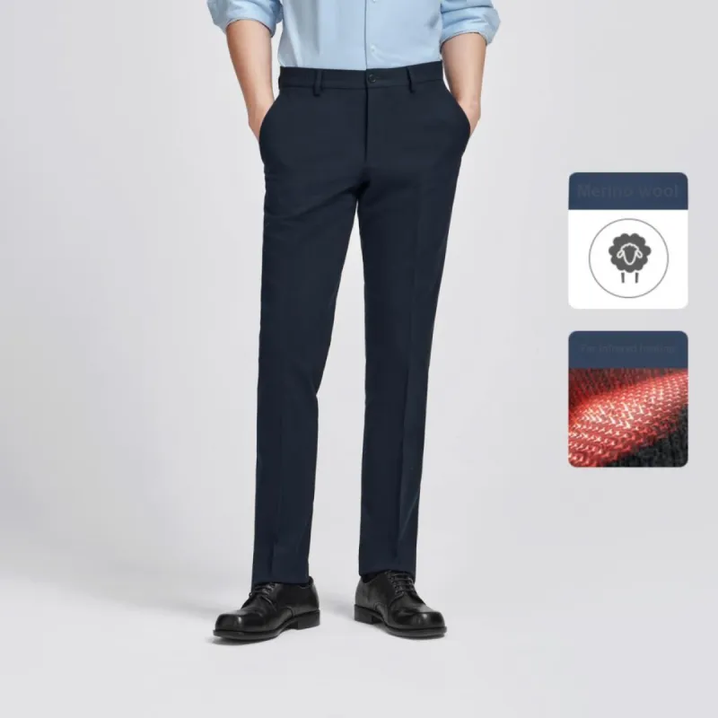 GOLDLION Suit Trouser Men's Navy Blue Black-2