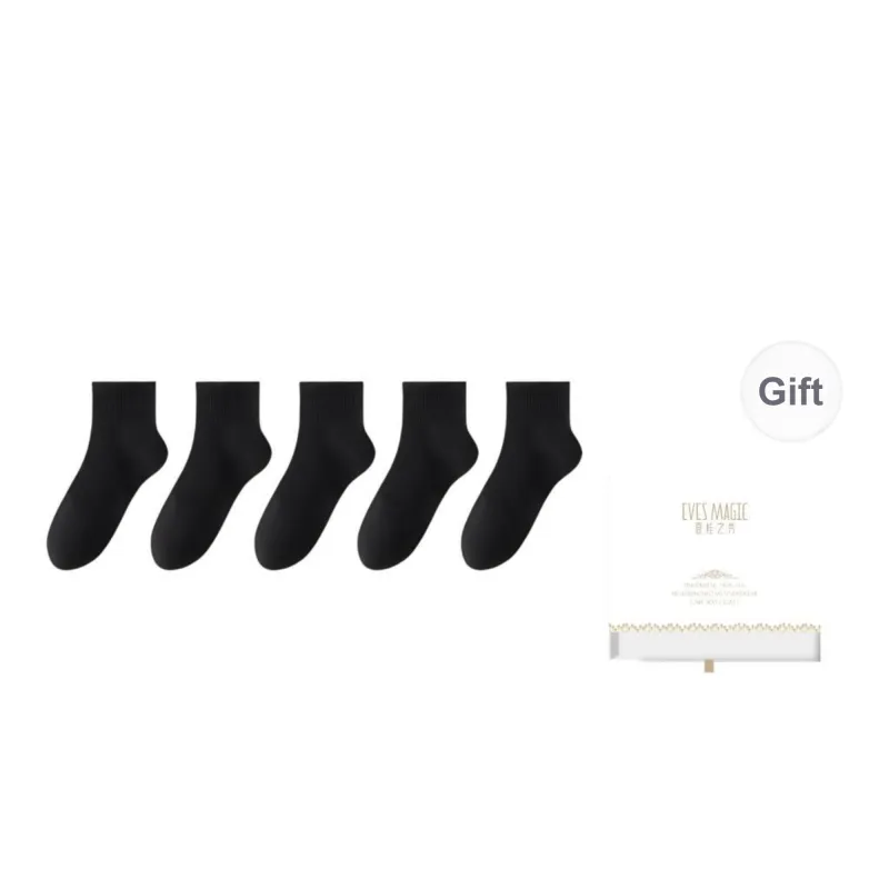 XIA.WA.ZHI.XIU Ankle Socks Women's 5 Pack Gift Box Set-14