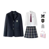 다크 블루 Xihuo Private School 수트 + Berlin 봄 드레스, 길이 39cm, 무료 블라우스 + 더스트백 + 스몰 액세서리 포함