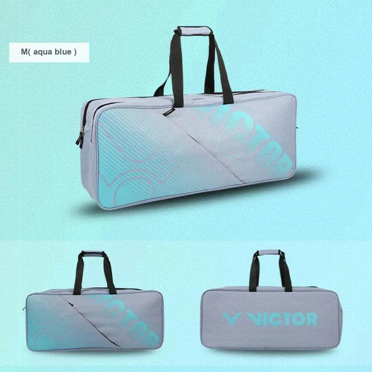 VICTOR Badminton Bags 6 Pcs Sporty Style Shoulder Bag Aqua Blue Unisex-3