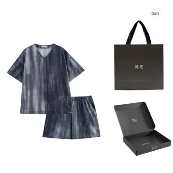 Same Language Pajama Gift Box Women's Deep Sea Glacier Blue