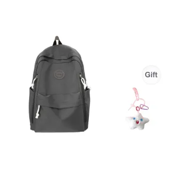 BRABOSTON Nylon Backpack Unisex Gray/Blue/Pink/Black/Beige