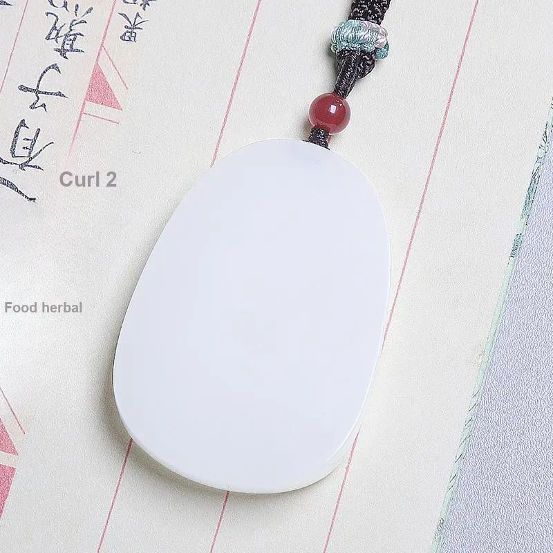 Ingenuity Hetian Jade Necklaces White Jade Unisex-5