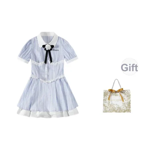 EMDPN Короткий рукав Платье Женское