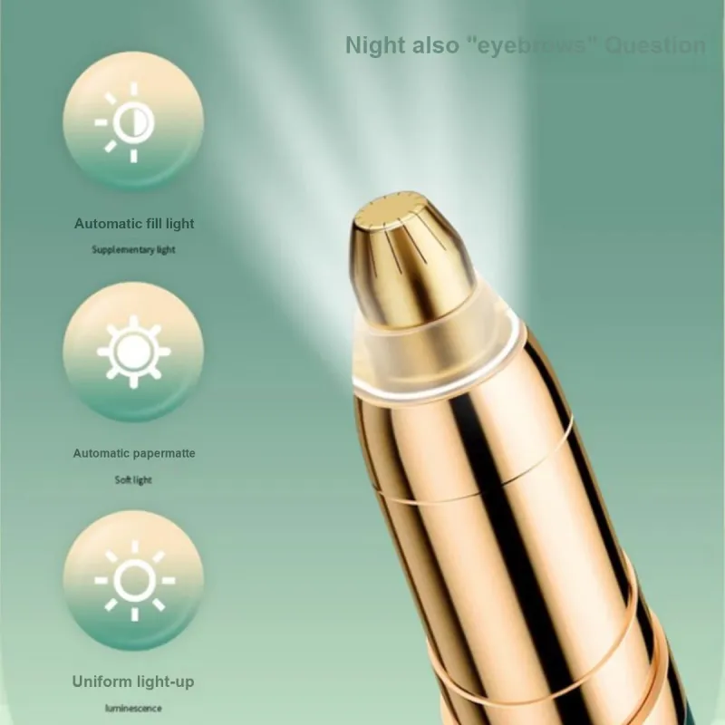 SHANGYELAMEILA Rechargeable Eyebrow Pencils Eyebrow Grooming Tool With Razor-4