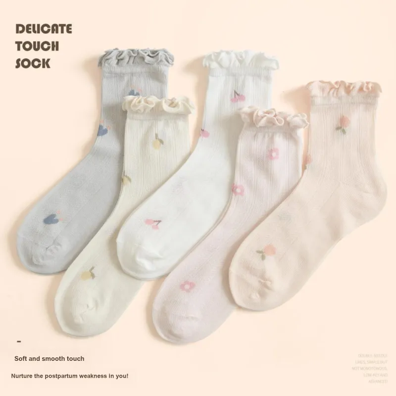 XXLLG Mid Calf Socks Women's 5 Pack-2