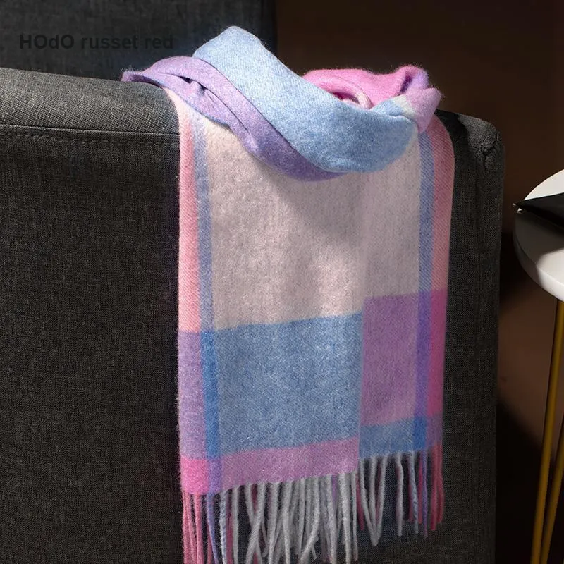 Red Bean 100% Cashmere Knit Scarves Women's-10