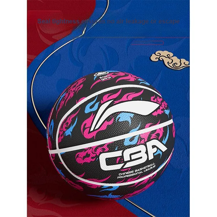 LiNing Rubber Basketball Black Multicolor Size 7 Evangelion-05 Training Kids'-1