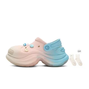 Ouder Sand Open Ended Smile Collection, Heart Hole Summer, Cherry Mint Clogs Women's Pink Blue Gradient
