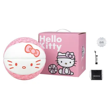 JRs x Sanrio Hello Kitty Collection PU Basketball Pink/White Size 7 Training Unisex