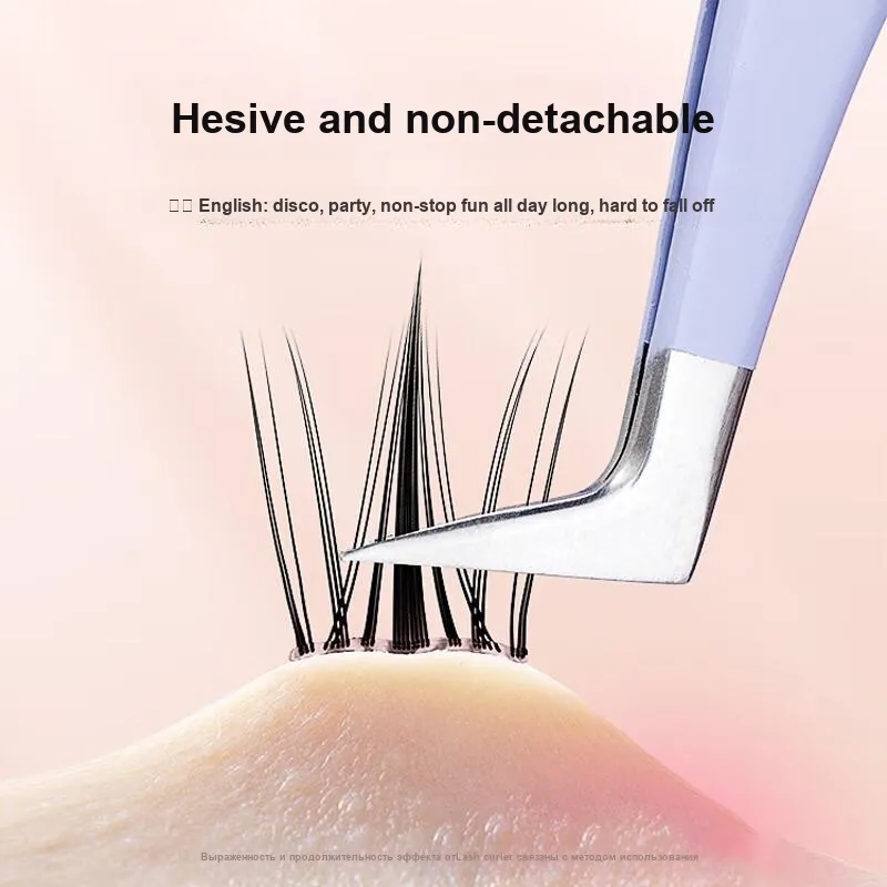 JINGLINGLONG Glue-Free Self-Adhesive False Eyelashes For Women's-Natural C Curl No Need To Remove Or Replace Segmented-4