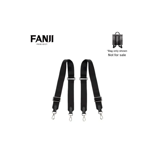 FANJI Нейлон Straps Модифицированный Аксессуары Сумка Ремень Сумка Аксессуар Унисекс Черный с серебряной пряжкой