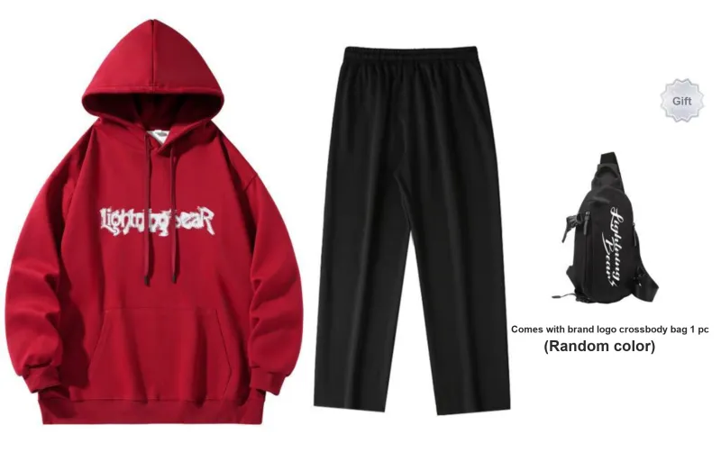 LIGHTNING BEAR Sweatshirt Sets Unisex-19