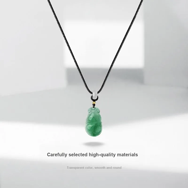 JUICY GRAPE African Emerald Jade Necklaces Unisex-1