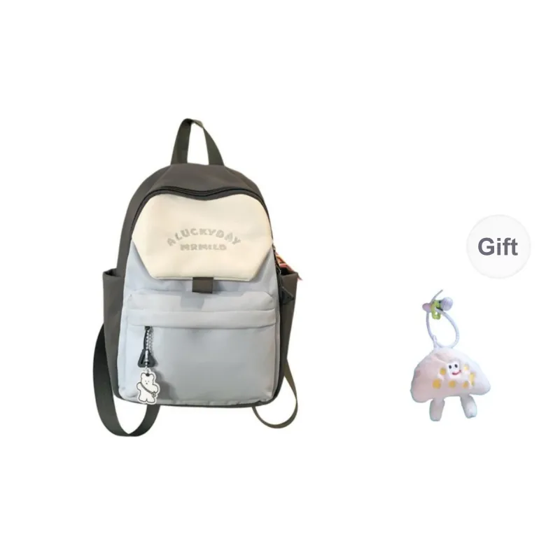 BRABOSTON Nylon Backpack Unisex Coffee & Green/Dark Blue & Yellow/Gray & Light Blue/Pink & Green-10