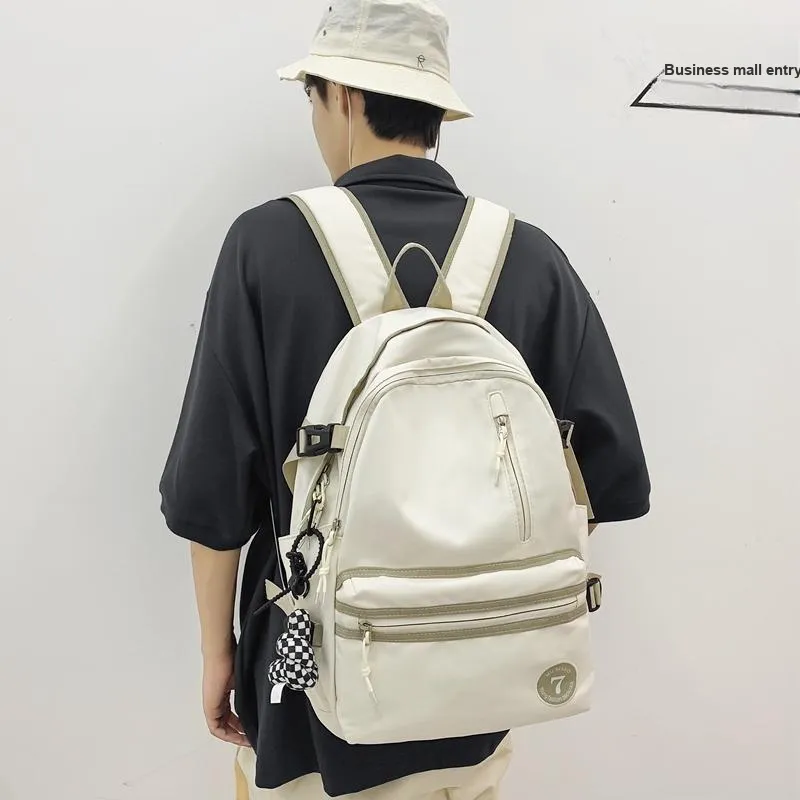 GOBLIN SHARKS 1759 Nylon Backpack Regular Unisex Black/White/Red/Pink-22