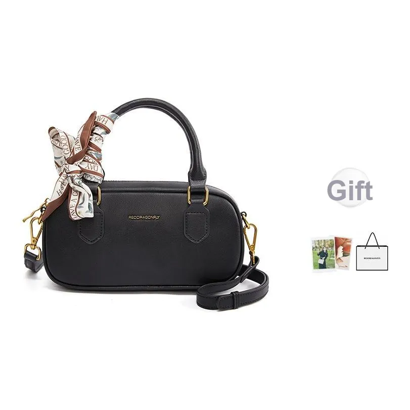 RED DRAGONFLY Сумка из коровьей кожи Спилок Стандартная Унисекс Коричневый Черный