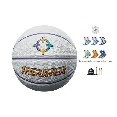 RIGORER Rubber Basketball White Size 5 Training