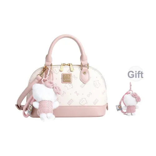 JANE KLAIN Сумка из синтетической кожи стандартная женская цвет вишневый цветок абрикос розовый