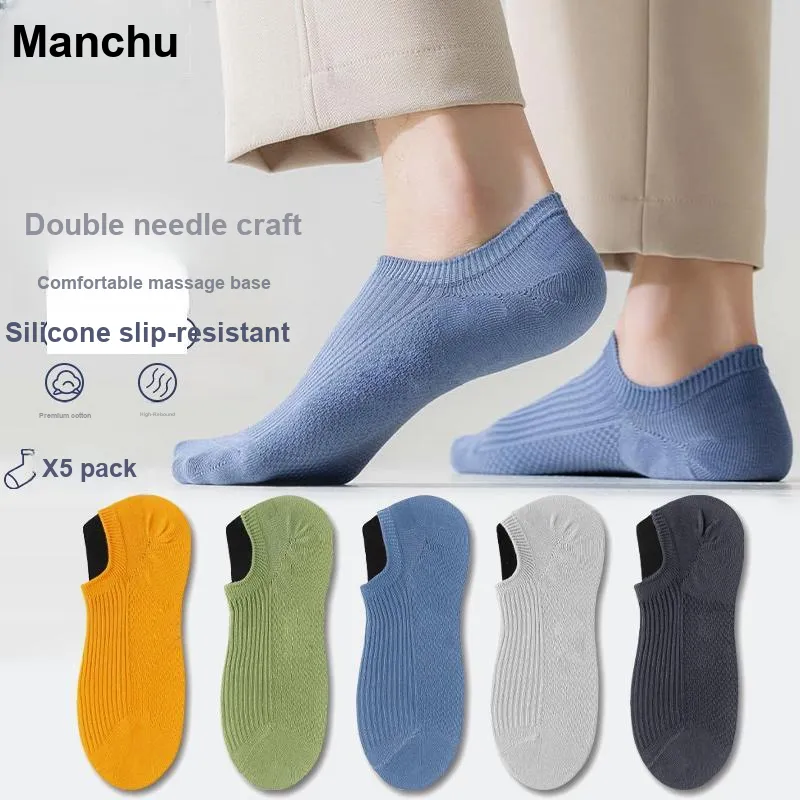 MANCHU No-Show Socks Men's 6 Pack-1