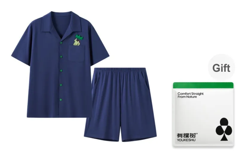 YOUKESHU Men Pajama Sets-10