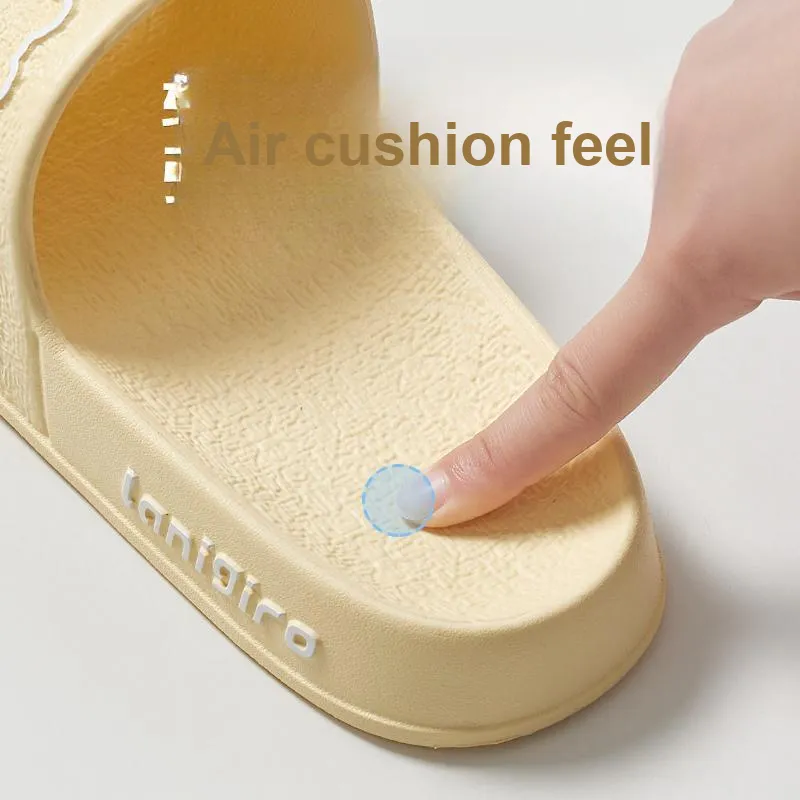 UTUNE Summer Indoor Bathroom Bathing Slip Resistant Quiet Couple's Home Slippers-11