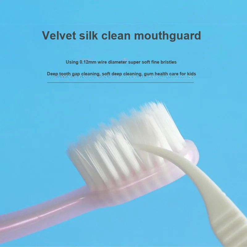 Dr. Tooth Velvet Soft Kids' Toothbrush Tooth Cleaning Gum Protection 2 Pcs-1