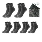 Crew 6 Pack Box Included (6 Pairs Dark Gray)