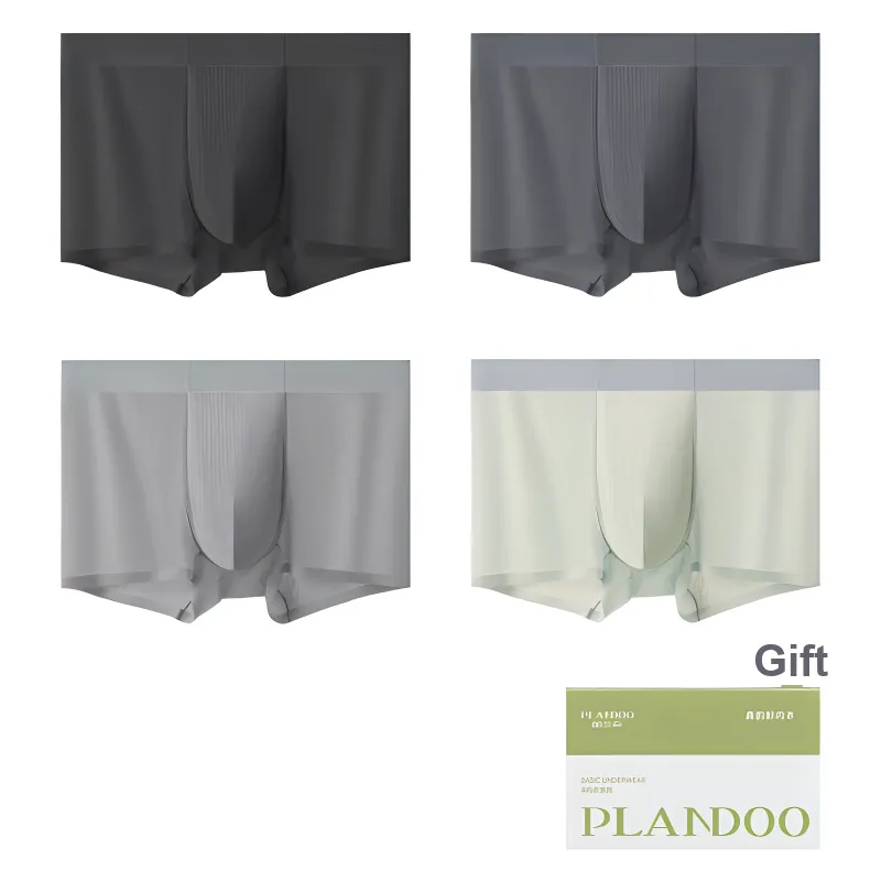 PLANDOO Underpants Men's 4 Pack Gift Box Set-4