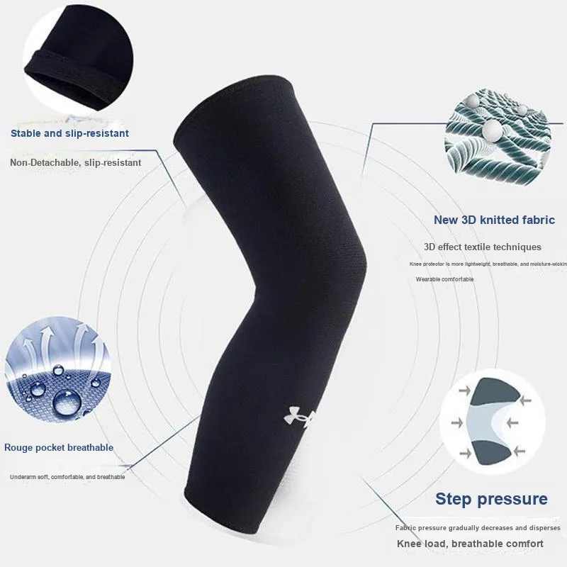 Under Armour Running Mountaineering Leg Guards Breathable Warm Protective Black Unisex-7