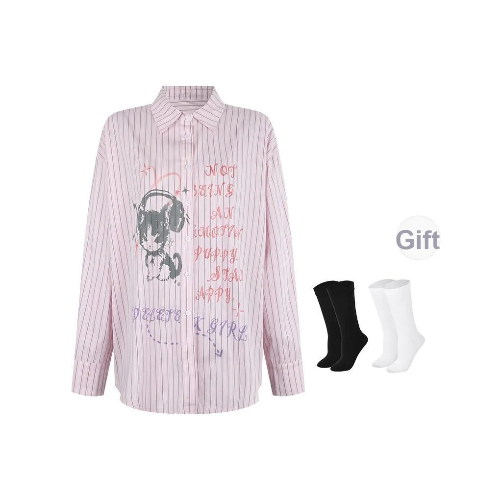 BSEVENI Розовые Женские Рубашки