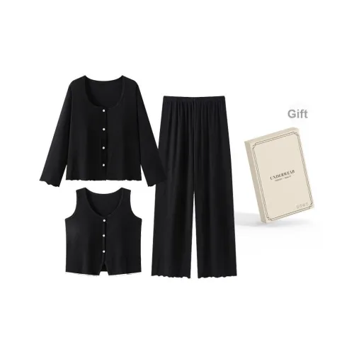 QIAOYUN Пижамный комплект женский Gift Box Set черный
