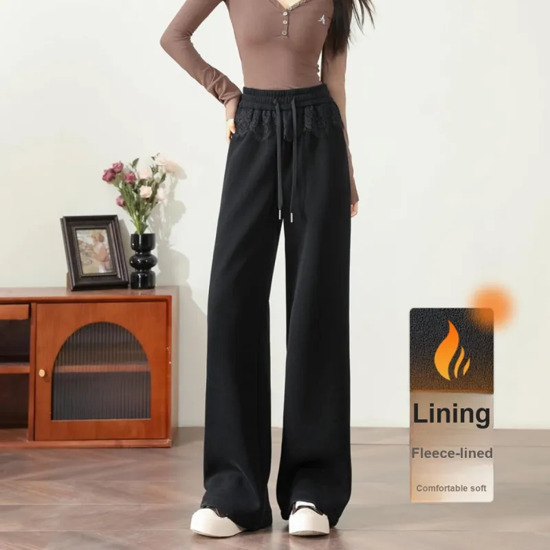 FAWENXIANGZI Casual Pants Women's Black-1