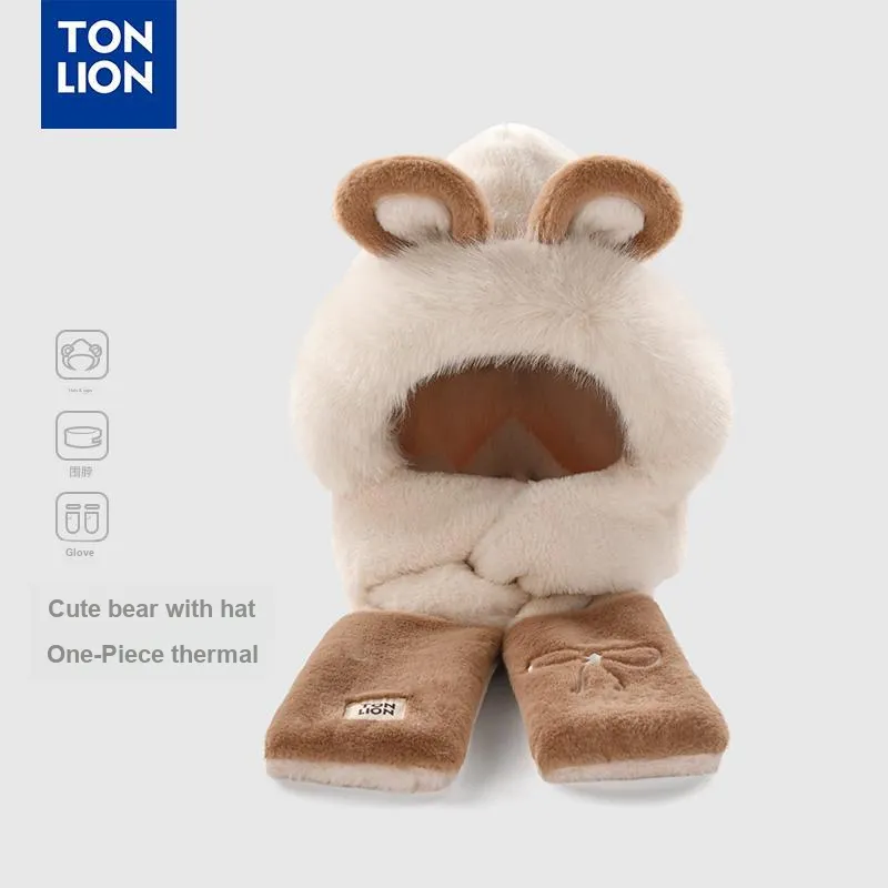 Tonlion Polyester Hoods & Plush Hats Unisex-7