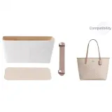 City33 (Cameo Brown) Set of 3[Shoulder Strap Pad+Bottom Pad+Beige Waterproof Liner]☆No Layering