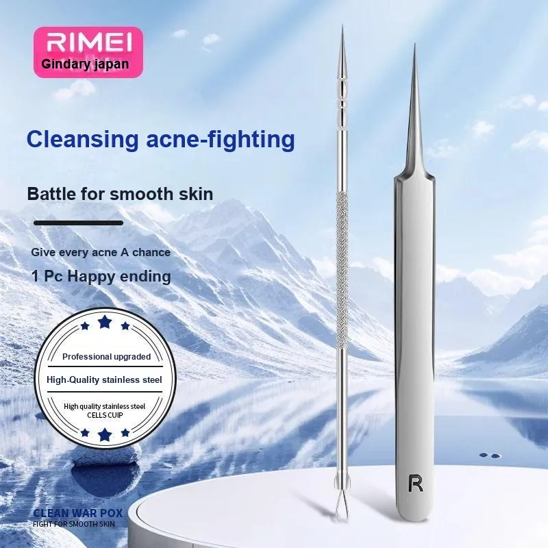 RIMEI Beauty Clinic Cells Blackhead Extractor With Pimple Needle Acne Cleansing Tools