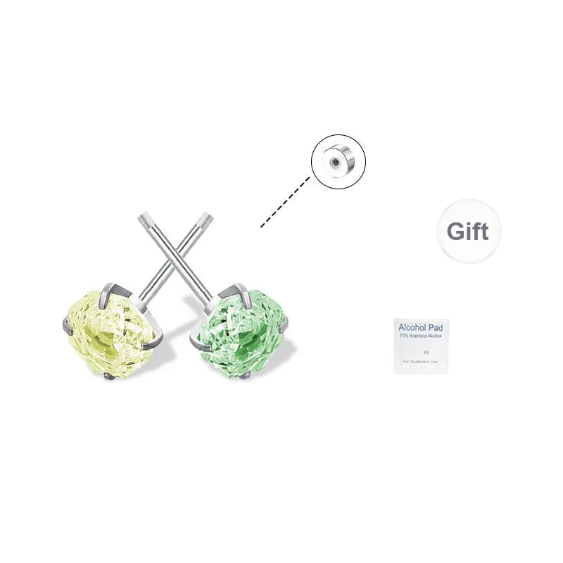 UX Ear Bone Stud For Piercing Flat Hypoallergenic Stud Earrings Unisex-8
