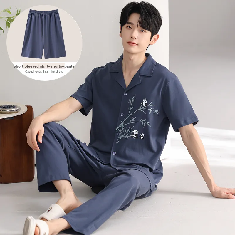 MADALLO Pajama Set Men's Dark Blue-1