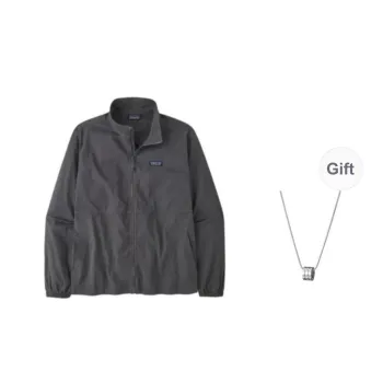 Patagonia Jackets Coats Men's Gray Comes With Necklace