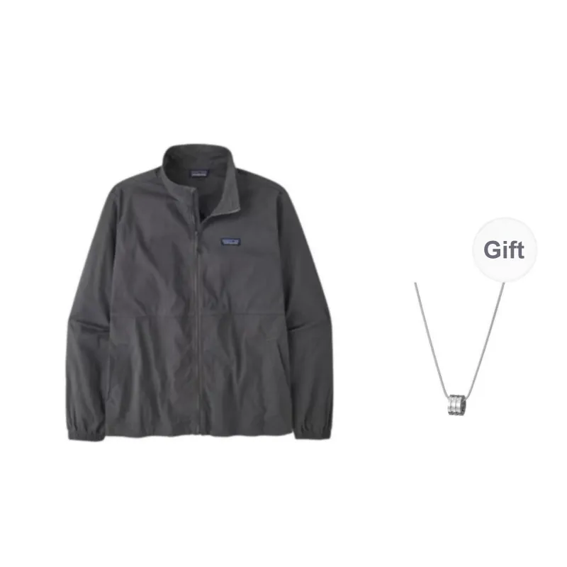 Patagonia Jackets Coats Men's Gray Comes With Necklace-0