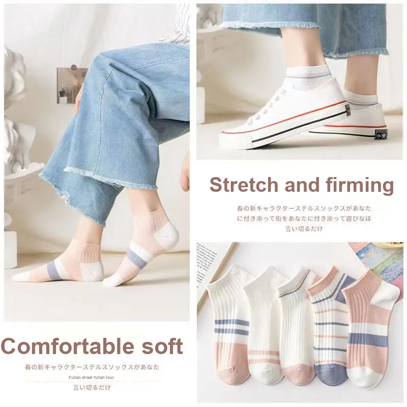 Gentle Welcome Ankle Socks Women's 5 Pack-3