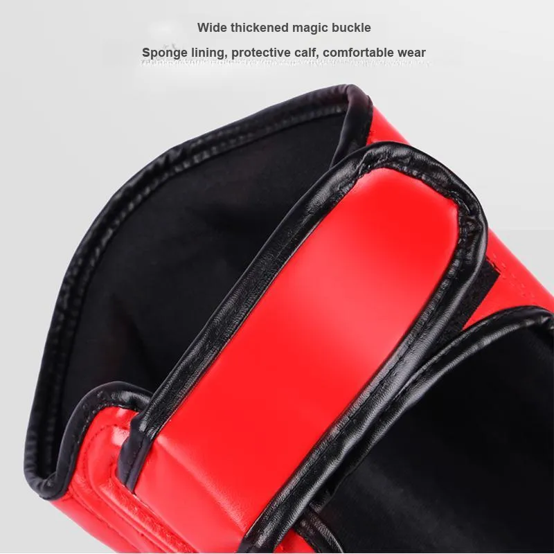 Competition Boxing Protective Gears Red Blue Durable PU Leather S M Kids'-2