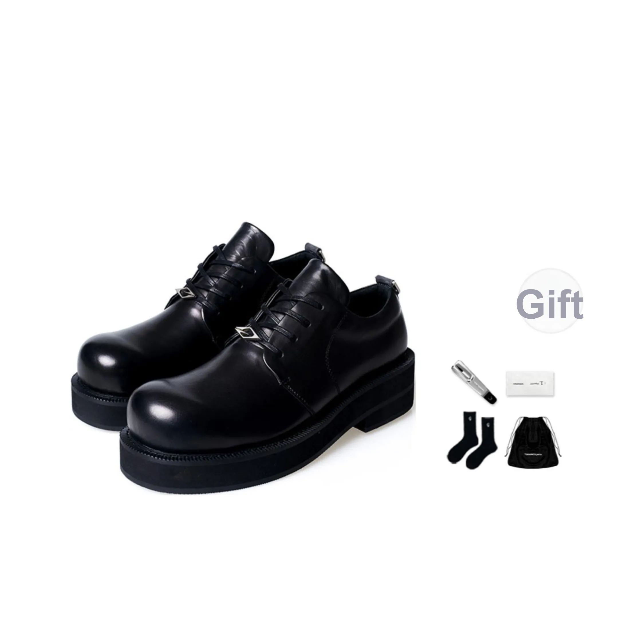 TERRA INCOGNITA Круглый носок Derby Мужская Повседневная Кожаная Обувь Мужская Черная