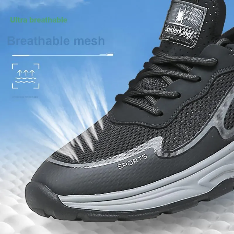Spider King Low Top Casual Shoes Men's Black-3