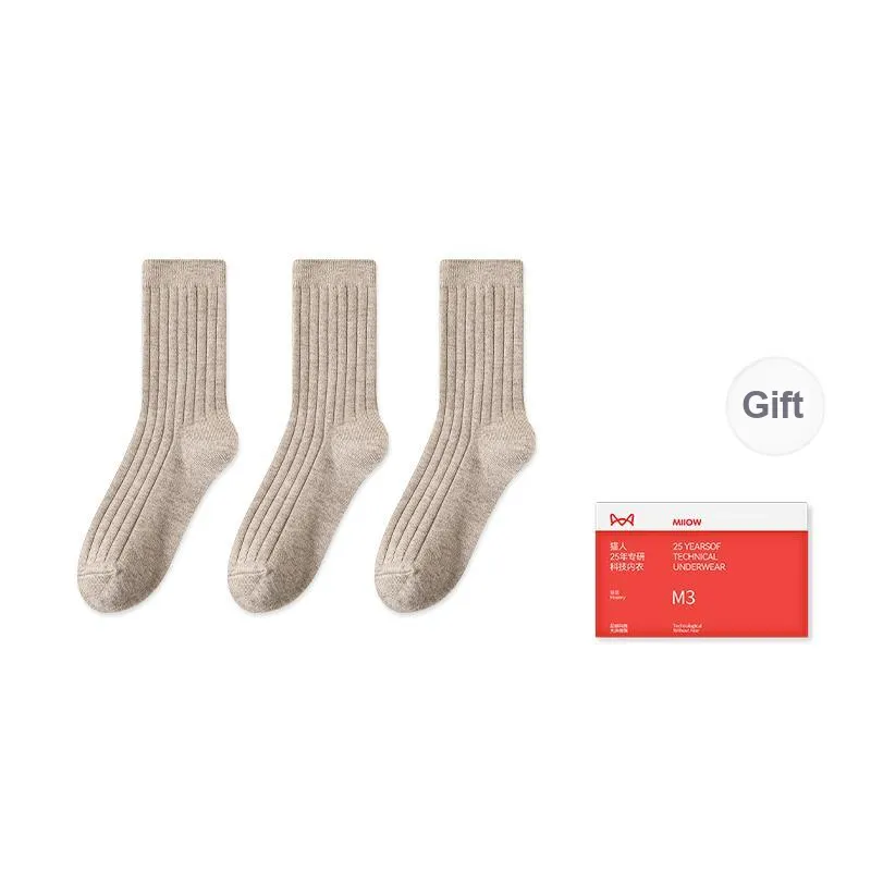 MIIOW Trend Party Series Mid Calf Socks Women's Box Of 3 Pairs-9
