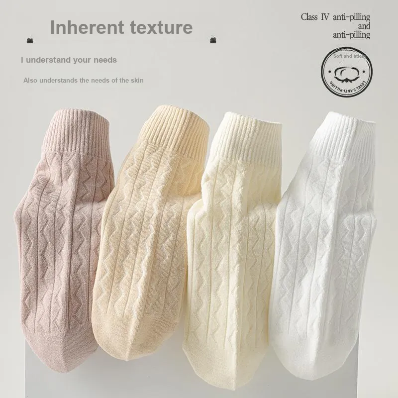 MIIOW Mid Calf Socks Women's 5 Pack-30