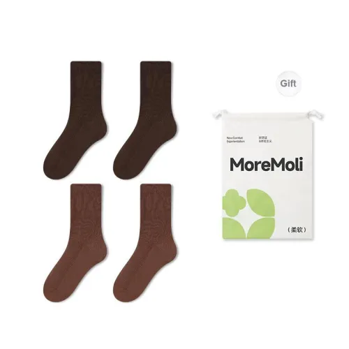 Moremoli Mid Calf Socks Women's Shopping Bag 4 Pack