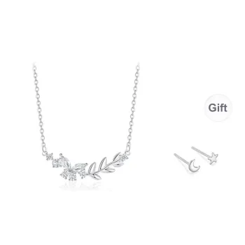 KOREET Sterling Silver Love Confession Anniversary Gift For Her Birthstone Necklace Women's
